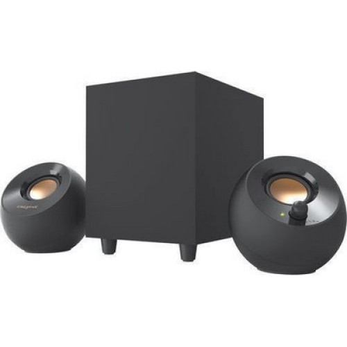 PC SPEAKERS CREATIVE PEBBLE PLUS BLACK 2.1 USB